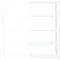Rayonnage emboîtable ORDO Professional, rayonnage annexe, modulaire, 5 tablettes, charge admissible par tablette 140 kg, charge admissible par élément 1200 kg, L 1010 x P 435 x H 2000 mm, acier, blanc trafic RAL 9016