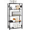 Rayonnage emboîtable Schulte Lagertechnik MULTIplus 150, rayonnage de base avec traverses de longueur, 5 tablettes réglables en hauteur, jusqu'à 1300 kg, L 1000 x P 500 x H 2000 mm acier, noir