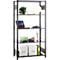 Rayonnage emboîtable Schulte Lagertechnik MULTIplus 150, rayonnage de base avec traverses de longueur, 5 tablettes réglables en hauteur, jusqu'à 1300 kg, L 1000 x P 500 x H 2000 mm acier, noir