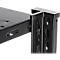 Rayonnage emboîtable Schulte Lagertechnik MULTIplus 150, rayonnage de base avec traverses de longueur, 5 tablettes réglables en hauteur, jusqu'à 1300 kg, L 1000 x P 500 x H 2000 mm acier, noir
