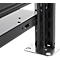 Rayonnage emboîtable Schulte Lagertechnik MULTIplus 150, rayonnage de base avec traverses de longueur, 5 tablettes réglables en hauteur, jusqu'à 1300 kg, L 1000 x P 500 x H 2000 mm acier, noir