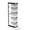 Rayonnage en acier PROGRESS 2000, champ, panneau arrière, H 2250 x l. 750 x P 400 mm, cadre argent