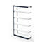 Rayonnage en acier PROGRESS 2000, module, sans panneau arrière, H 2250 x l. 1000 x P 500 mm, cadre argent