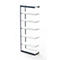 Rayonnage en acier PROGRESS 2000, module, sans panneau arrière, H 2600 x l. 750 x P 300 mm, cadre argent
