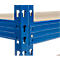 Rayonnage longue portée - module de base - l. 1600 x P 600 mm - 4 étagères - laqué époxy - bleu ciel RAL 5015