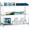 Rayonnage longue portée WS 2000 - l. 1500 x P 600 x H 2000 mm - 3 étagères - capacité de charge par étagère 400 kg- acier -galvanisé