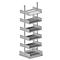 Rayonnage ouvert Variabo, module de base, utilisable des deux côtés, profondeur de compartiment 300 mm, 750 x 2500 mm