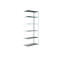 Rayonnage sans boulon dans un système modulaire, rayonnage d'appoint, 1000 x 500 x 2500 mm, blanc