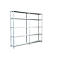 Rayonnage sans vis, H 2000 x L 2200 x P 350 mm, blanc