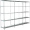 Rayonnage sans vis, H 2000 x L 2600 x P 500 mm, blanc