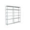 Rayonnage sans vis, H 2300 x L 2200 x P 350 mm, blanc