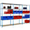 Rayonnage universel à emboîter, module de base, 5 tablettes grillagées, cap. du compartiment 170 kg, l. 1000 x H 2000 x P 300 mm