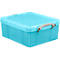 Really useful Box boîte en plastique avec couvercle, 18 litres, turquoise transparent