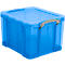 Really Useful Box opbergdoos, kunststof, met deksel, transparant blauw 35 l