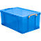 Really Useful Box opbergdoos, kunststof, met deksel, transparant blauw, 64 l