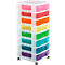 Really Useful Box Torre de cajas, 8 x 9 Rainbow, con ruedas