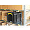 Really Useful Boxes opbergbox, 35 l, zwart, handgreep geel