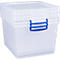 Really Useful Boxes stapelbare opbergboxen, transparant, met deksel, 33,5 l, 3 stuks