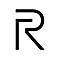 Schwarzes Logo: Kombination aus den Buchstaben F und R. F ist vertikal links, R ist abgerundet.