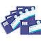 Several blue receipt pads with white text, stacked. Inscription: Receipt 300, Avery Zweckform.