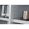Receptiebalie Cool - B 1400 x D 580 x H 1130 mm - gelakt - zilverkleur