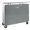 Receptiebalie Cool - B 1400 x D 580 x H 1130 mm - gelakt - zilverkleur