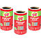 Trois recharges de rouleau adhésif Scotch-Brite. Emballage rouge avec bande verte et texte "EVERYDAY CLEAN".