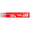 Recharges PILOT, pour roller FRIXION, épaisseur de trait 0,4 mm, effaçable, 3 pièces, rouge