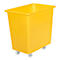 Rechteckbehälter, Kunststoff, fahrbar, 135 l, gelb
