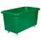 Rechthoekige container, kunststof, verrijdbaar, 450 l, groen