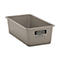Rechthoekige container Standaard, grijs, 200 l vlak