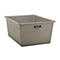 Recipiente rectangular estándar, PRFV, 1500 l, gris