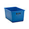 Recipiente rectangular estándar, PRFV, 400 l, azul