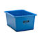 Recipiente rectangular estándar, PRFV, 550 l, azul