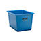 Recipiente rectangular estándar, PRFV, 700 l, azul