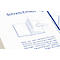 Reçu Avery Zweckform 1736-5, TVA incluse, A6 format paysage, 5 blocs de 2 x 40 feuilles, papier FSC®, blanc/jaune
