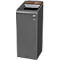 Recyclingstation Rubbermaid Configure, für Bioabfall, 57 l, Magnetverbindung, B 495 x T 367 x H 975 mm, braun