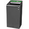 Recyclingstation Rubbermaid Configure, für Glas, 87 l, Magnetverbindung, B 495 x T 489 x H 975 mm, grün