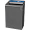 Recyclingstation Rubbermaid Configure, für Papier, 125 l, Magnetverbindung, B 495 x T 610 x H 975 mm, blau