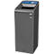 Recyclingstation Rubbermaid Configure, für Papier, 57 l, Magnetverbindung, B 495 x T 367 x H 975 mm, blau