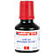 Black ink bottle with red cap. Inscription: Edding T25, refill ink, permanent marker. Color number 2, 30 ml.