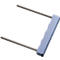 A light blue tool with a handle and two metal rods. The handle reads 'RapidGlass'.