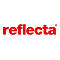 Rotes Markenlogo von reflecta auf weißem Hintergrund.