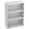 Regal für Anbauwand TARA, 3 Ordnerhöhen, stapelbar, B 800 x T 330 x H 1144 mm, lichtgrau