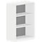 Regal NEVADA, B 800 x T 445 x H 1155 mm, weiss 