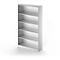 Regal TETRIS SOLID, Stahlkorpus, 5 OH, B 1200 x T 413 x H 2143 mm, weißalu