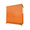 Regalcontainer BAUER CEN 29-2 IBC, Stahl, Doppelflügeltor, B 3175 x T 1480 x H 3445 mm, orange
