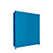 Regalcontainer BAUER CEN 36-3, Stahl, Doppelflügeltor, B 4195 x T 1585 x H 4535 mm, blau