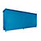 Regalcontainer BAUER CEN 65-2 IBC, Stahl, Schiebetor, B 6915 x T 1550 x H 3445 mm, blau