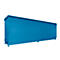 Regalcontainer BAUER CEN 75-2, Stahl, Schiebetor, B 7615 x T 1550 x H 3145 mm, blau